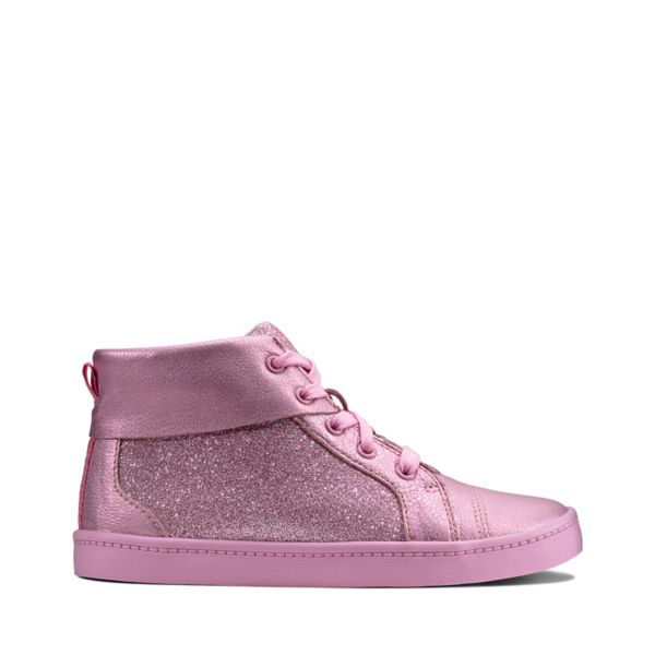 Clarks Girls City Oasis Hi Kid Casual Shoes Pink | USA-2738401